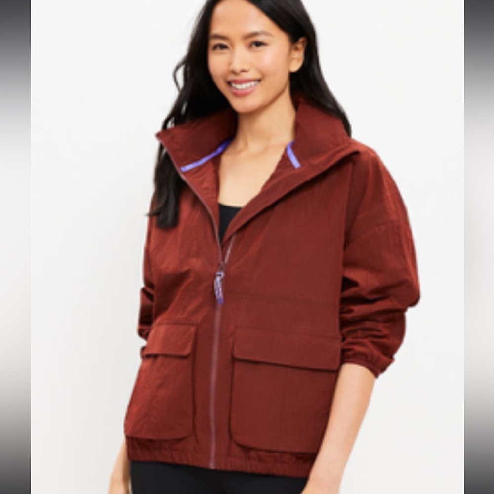 LOFT Lou & Grey Ripstop Hooded Jacket